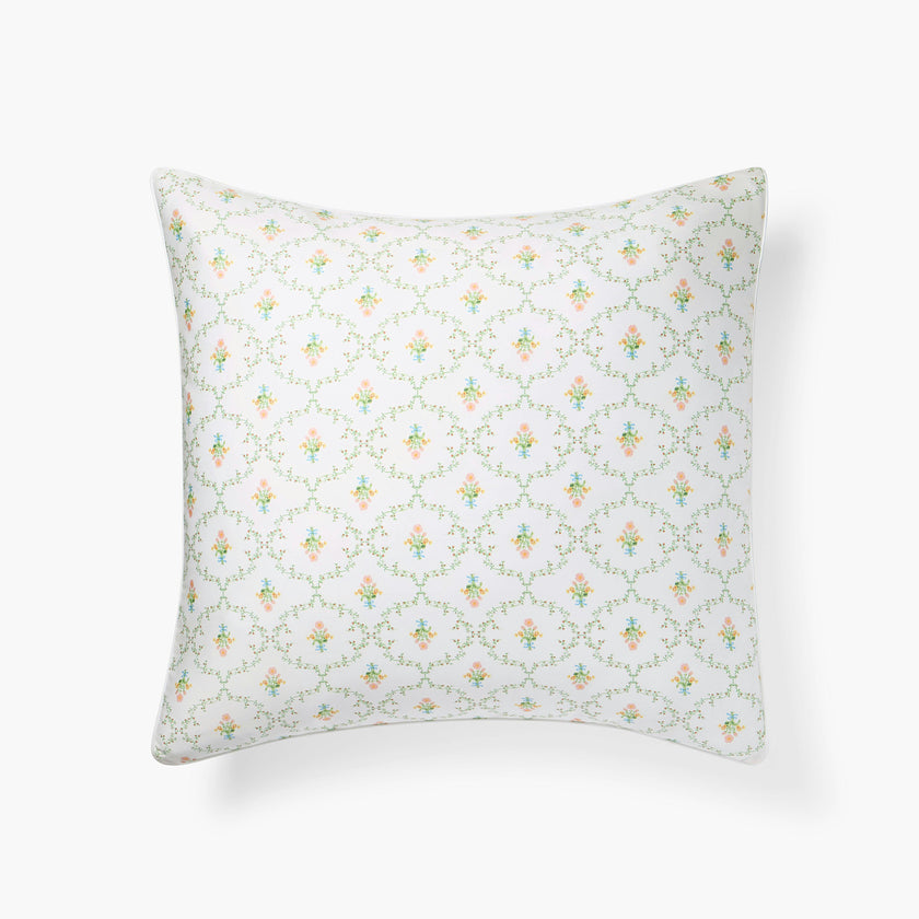 The Euro Sham - Pastel Trellis