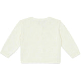BONTON Openwork Hearts Lilet Baby Cardigan - Ecru