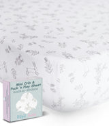 Peruvian Pima Cotton Mini Crib & Pack 'n Play Fitted Sheet – Bunnyberry Bloom