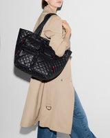 Black Medium Metro Travel Tote