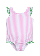Scoop One Piece Swimsuit - Pink Stripe