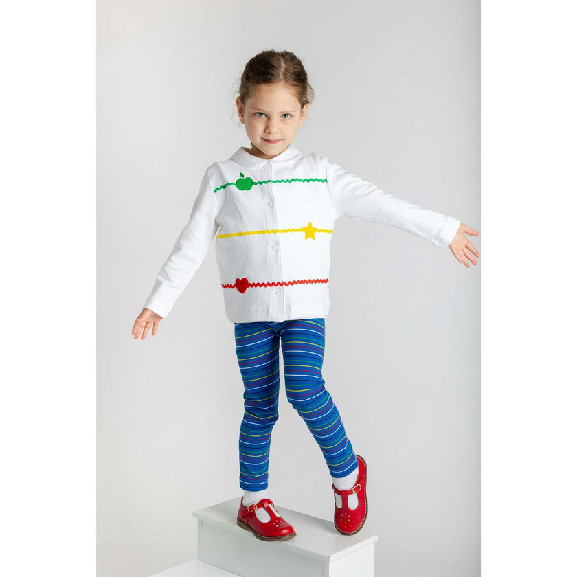 Knit Cardigan With Apple