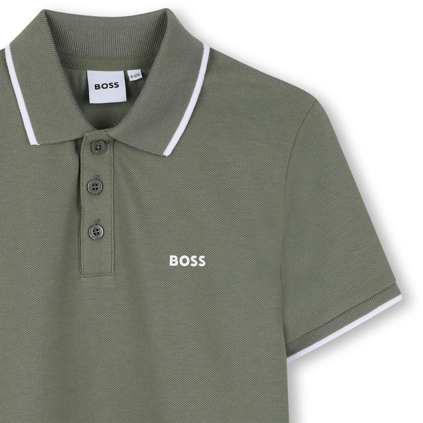 Green Short Sleeve Polo