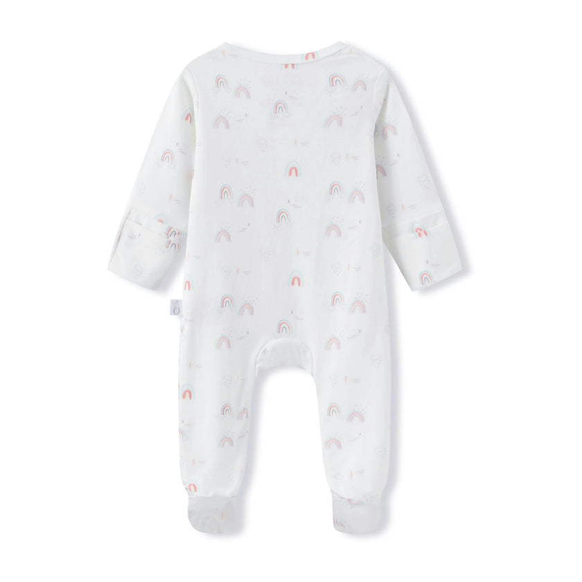 Bamboo Magnetic Footie Pajama - Arc en ciel
