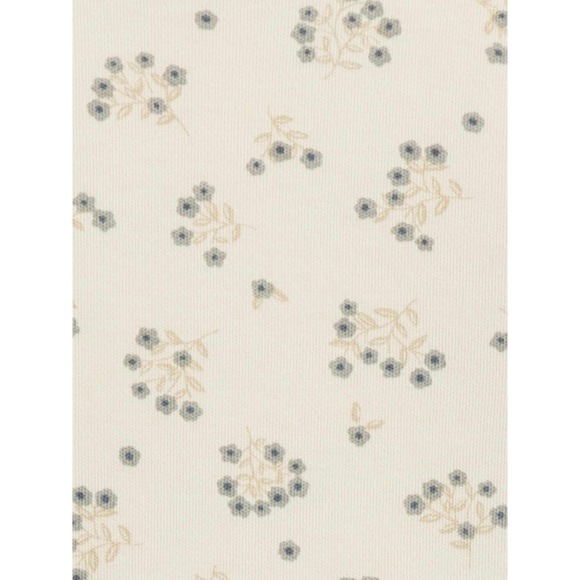 Neve Ruffle Zipper Footie Helen Floral / Purple + Mauve