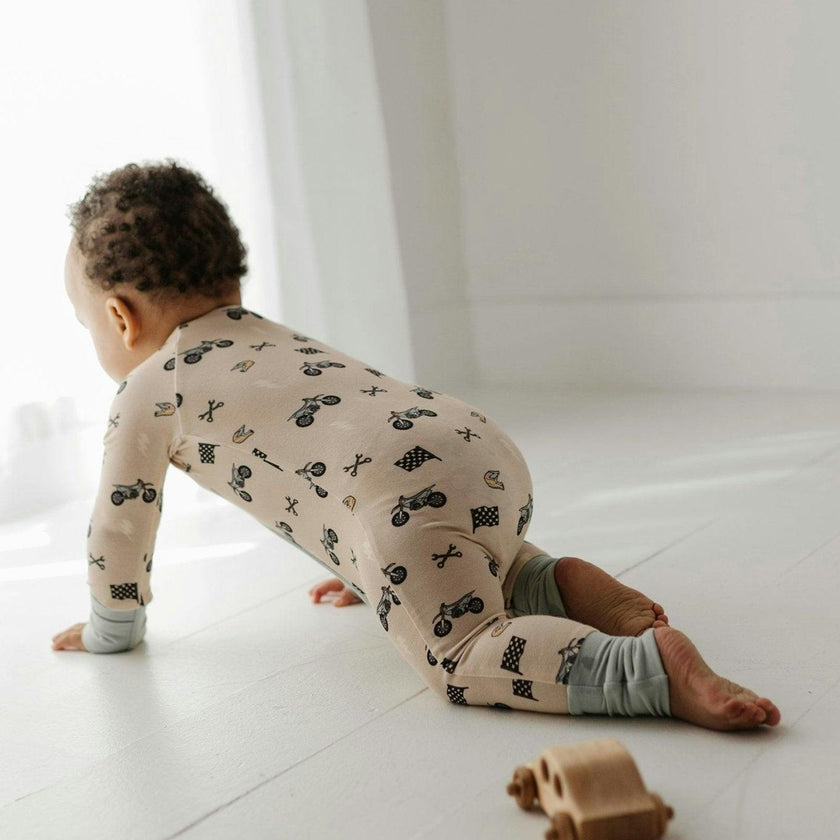 Long Sleeve Zip Romper