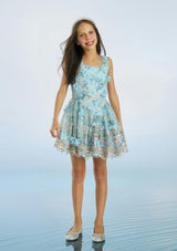 Caitlyn Embroidery Mini Dress