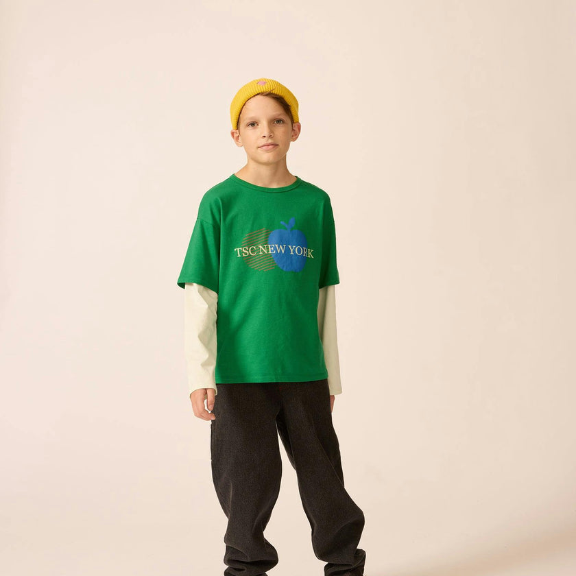 Organic Skater Tee in Tenor Green