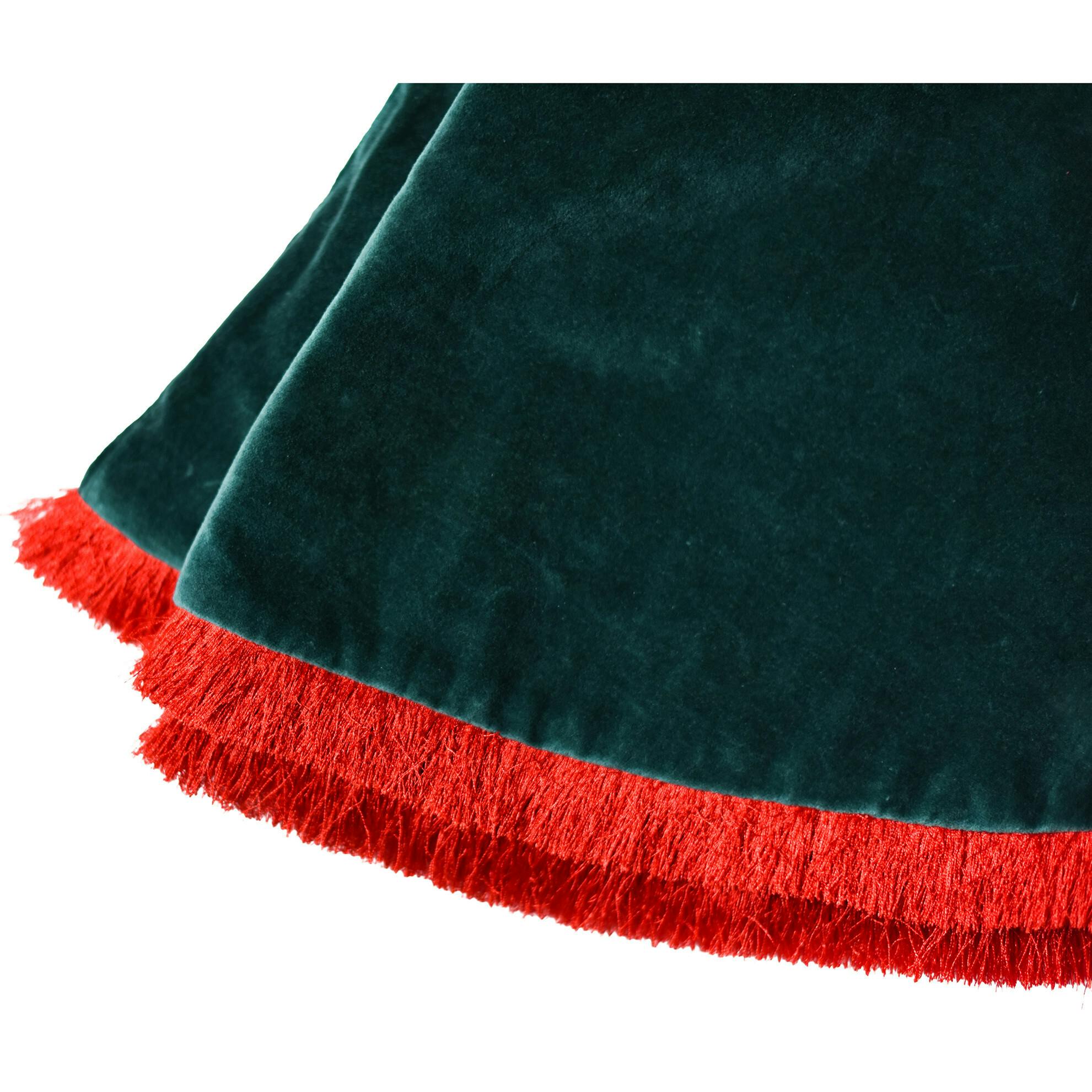 Velvet Tree Skirt With Trim