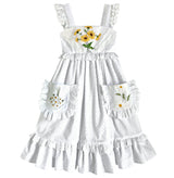 8y Heirloom Handkerchief Dress in Provençal Sunflowers & Daisies