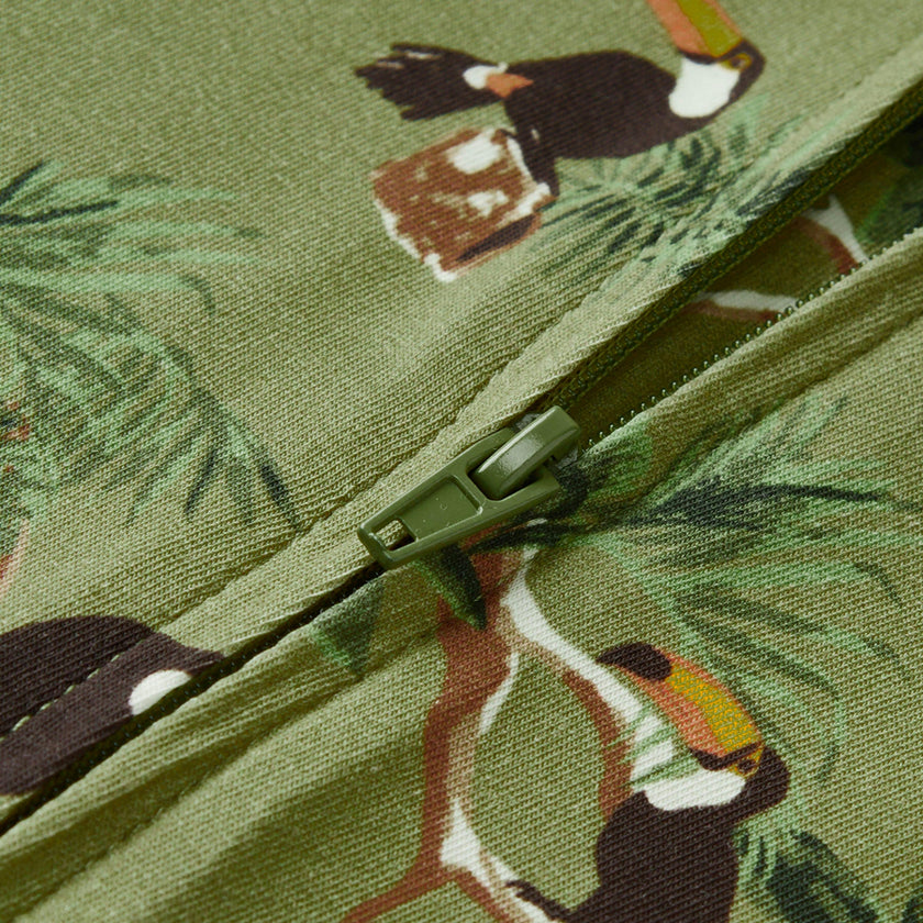Cotton Stretch Zipper Pajama