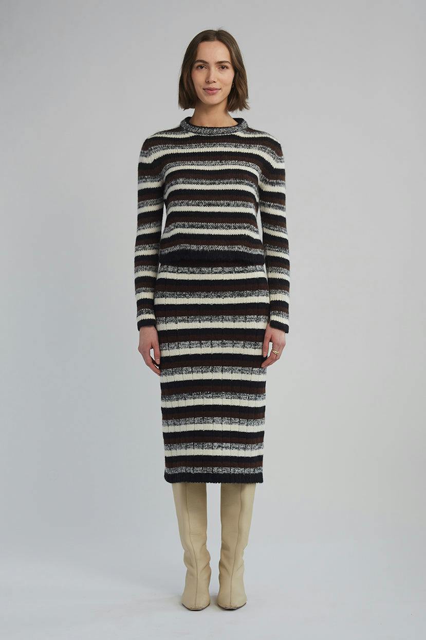 AVA MULTI STRIPE SWEATER