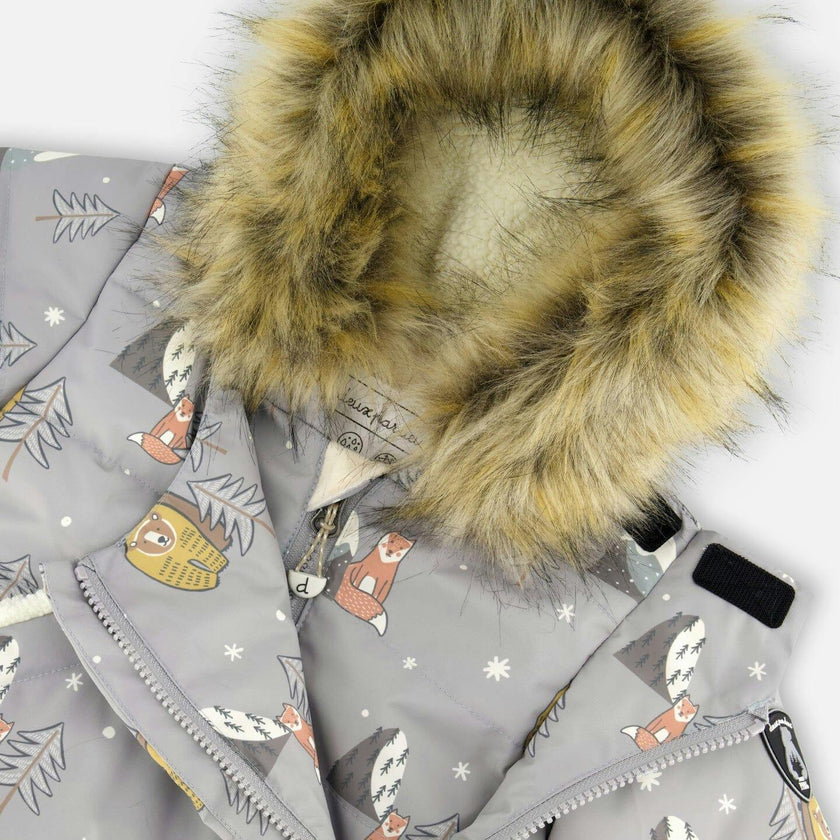 One-Piece Baby Snug Snowsuit Designed for Car Seat