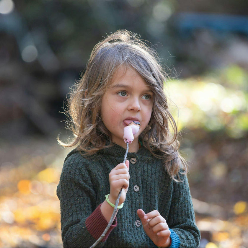 From One To Another Snug Knit Hooded Button-Up Cardigan, Green