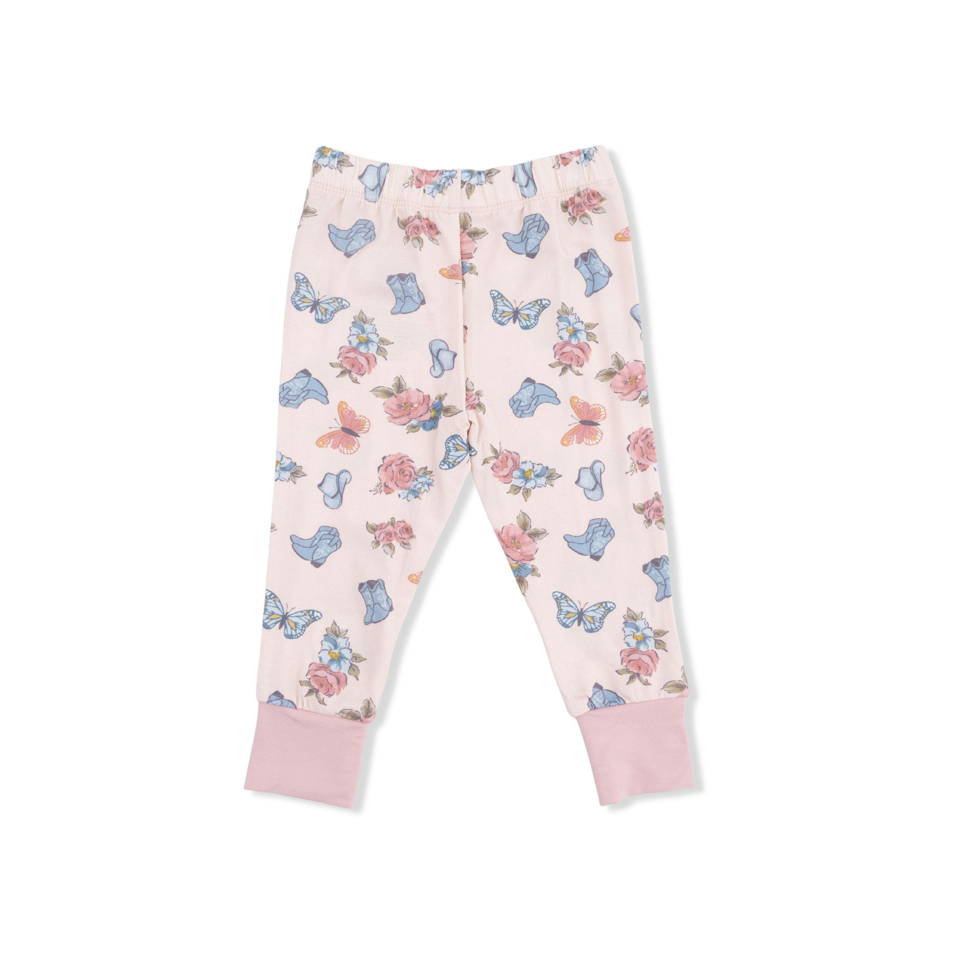Country Girl Boots - Short Sleeve Loungewear Set