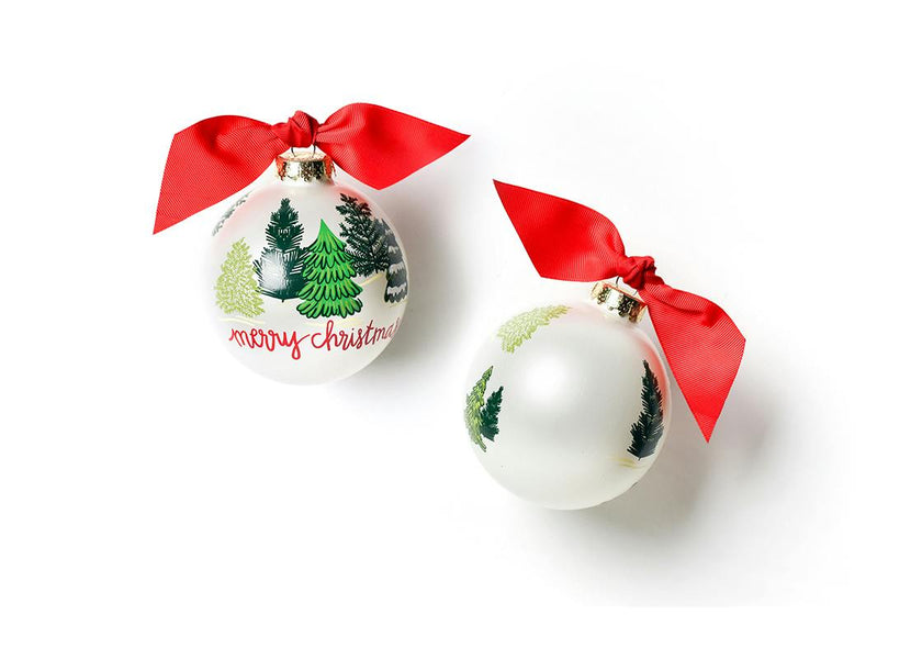 Friendly Firs Glass Ornament