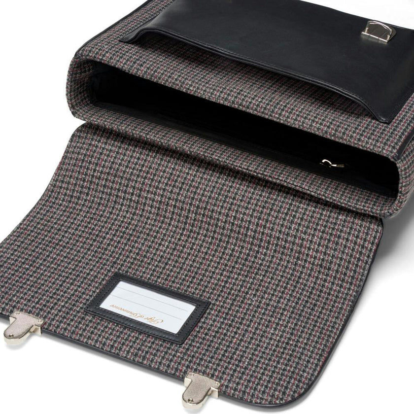 Boston Plaid Adjustable Shoulder Strap Schoolbag