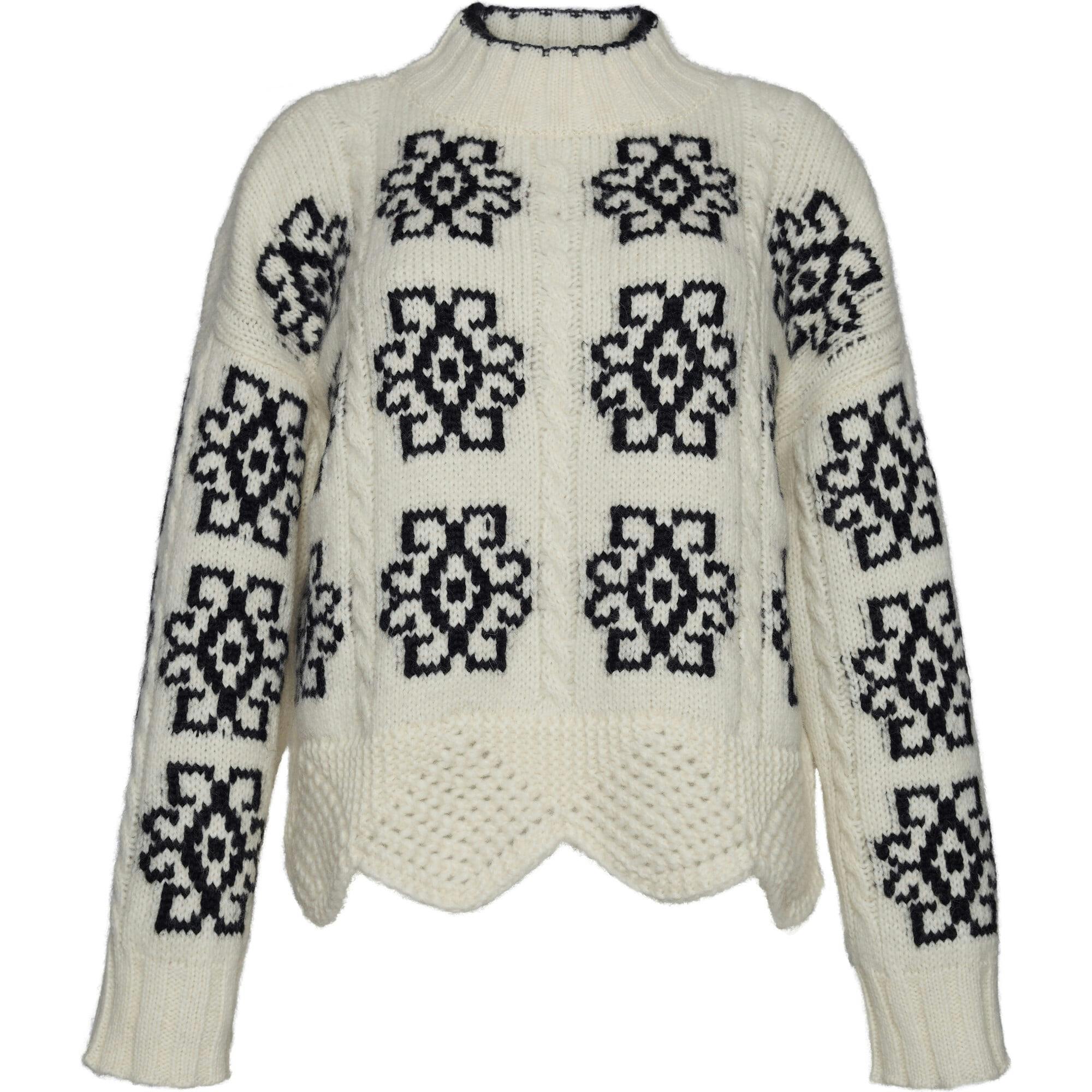 SIENNA SWEATER | IVORY + BLACK