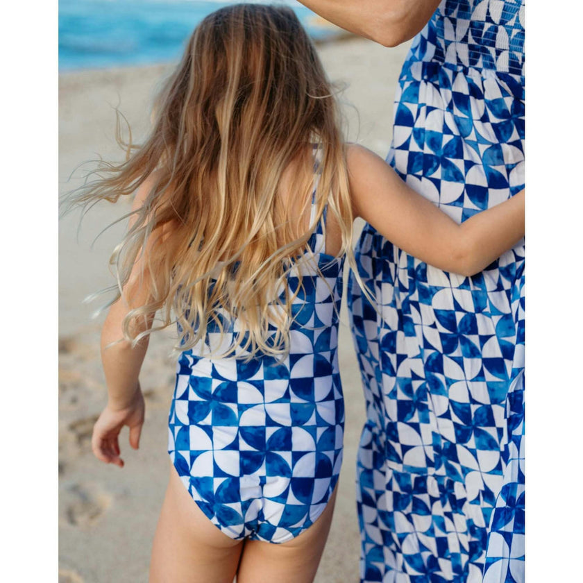 The Greece - Girls Ruffle One Piece UPF 50+