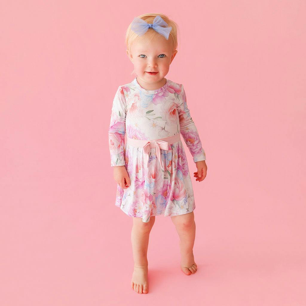 Dominique Bow Twirl Bodysuit Dress