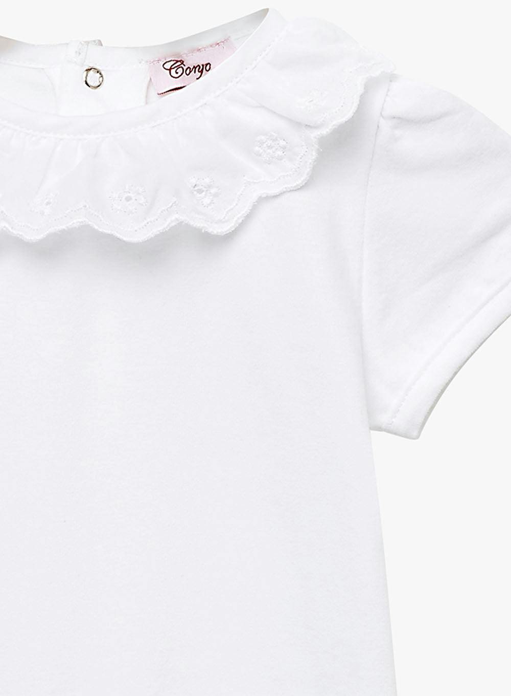 Baby Short-Sleeved Katie Anglaise Bodysuit