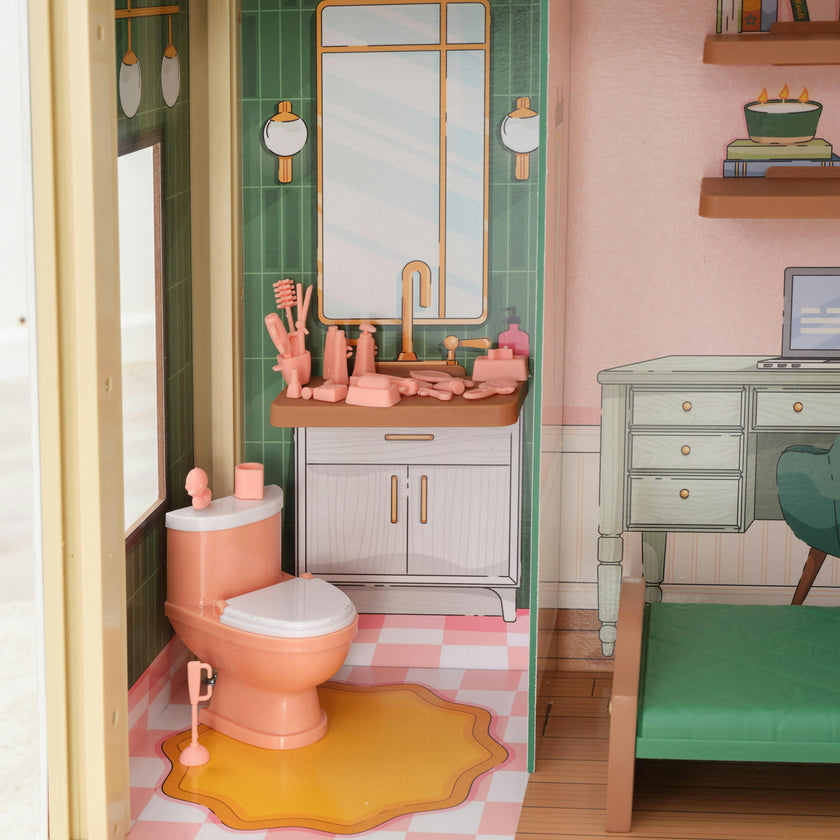 Click & Play Fully Assembled Pop-Up Dollhouse