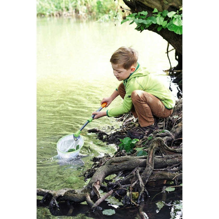Terra Kids - Scoop Net with Sturdy Adjustable Handle - Great for Land & Water