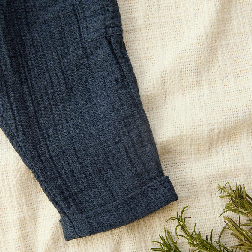 TARTINE ET CHOCOLAT Gauze Cotton Cargo Baby Pants