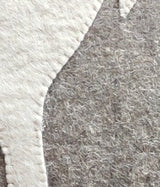 Hand Felted Wool Pillow - Cream Moose Silhouette Gray - 20" Arcadia Home