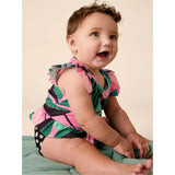 Short Sleeve Baby Swim Set, Pink