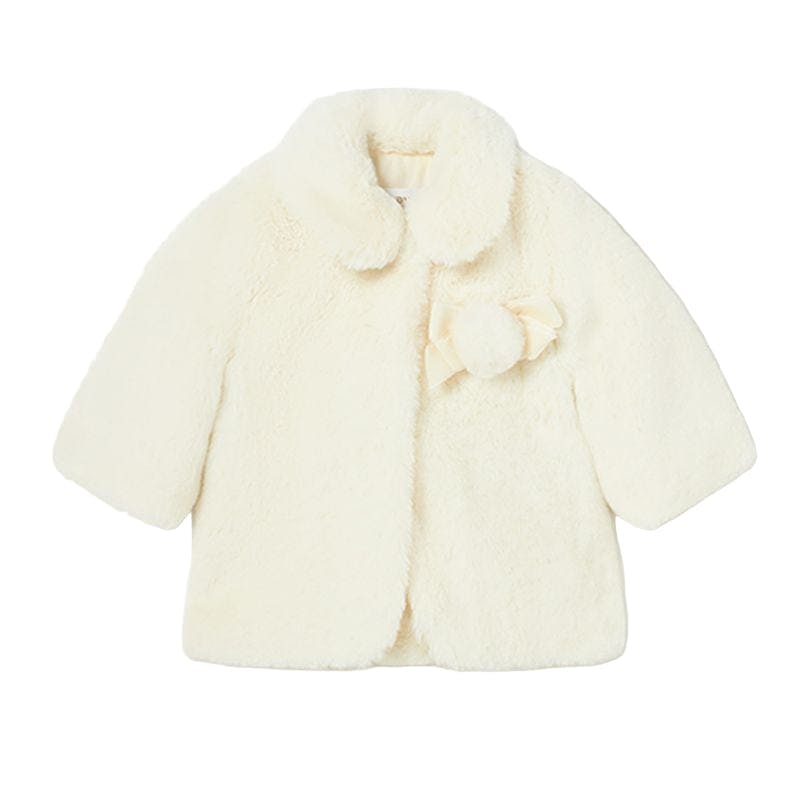 Cream Faux Fur Coat