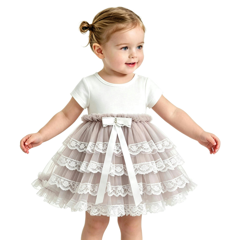 Purple Briony Tulle Dress