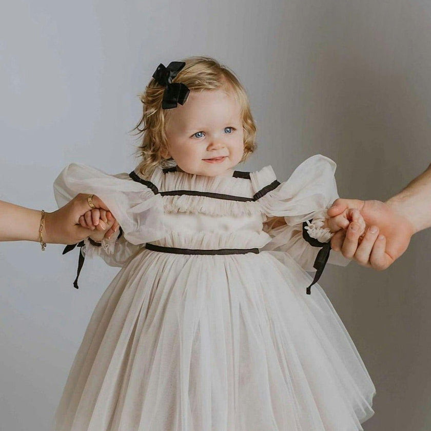 Coco-Caramel Tulle Dress