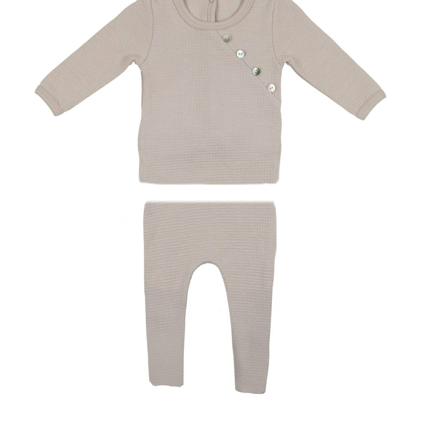 Boys Quilted Waffle 2-Piece Loungewear Set
