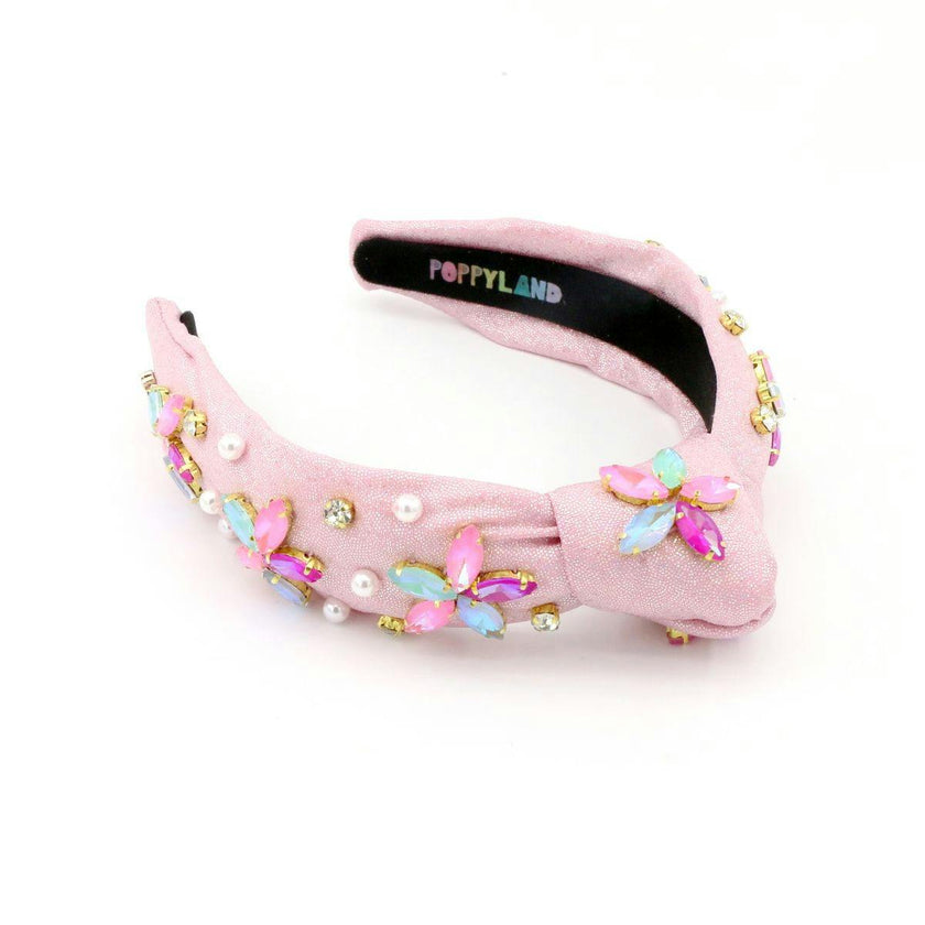Bejeweled Flower Headband