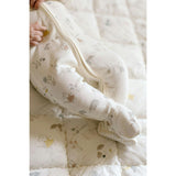 Ribbed Baby Sleeper, White