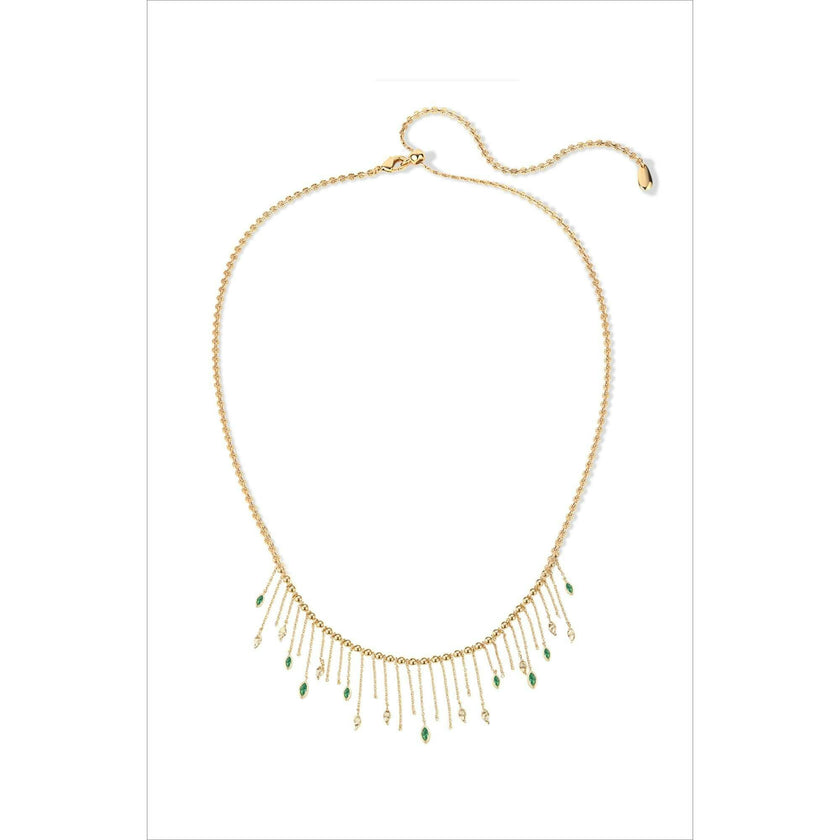 Verdant Whisper Tassels Necklace