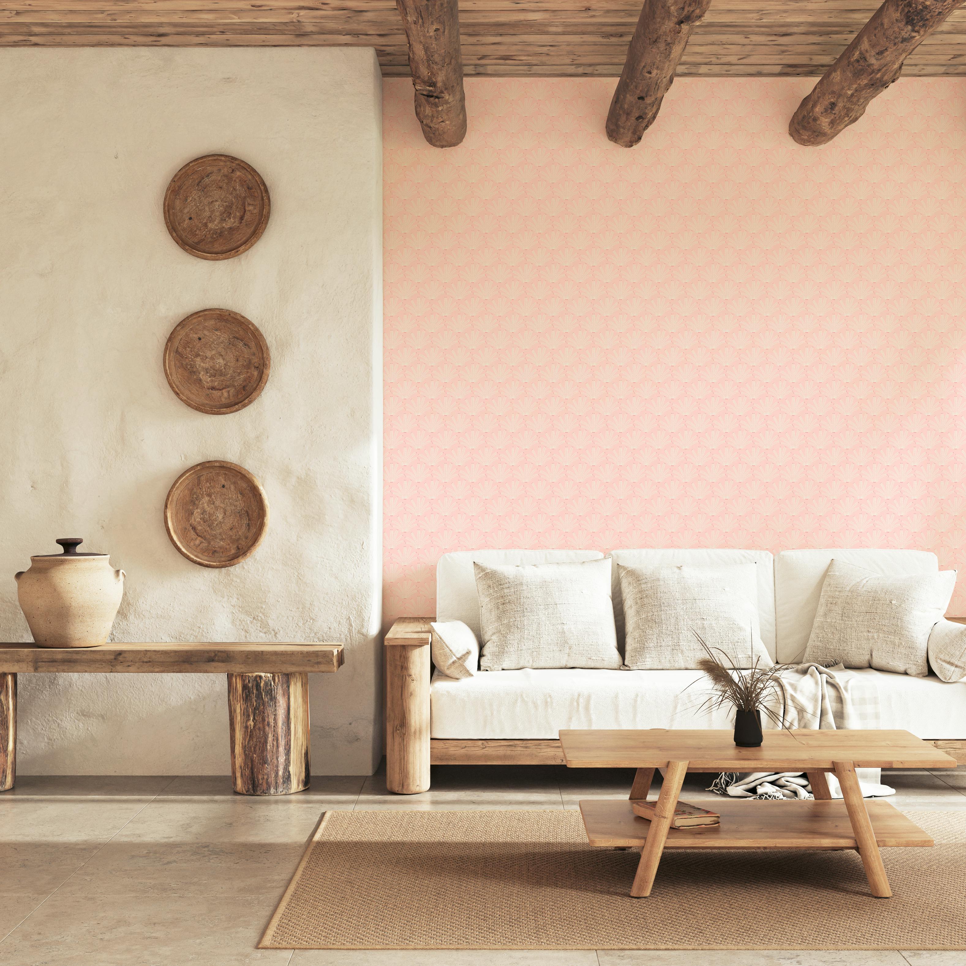 Papier peint MARACAS coloris Rose