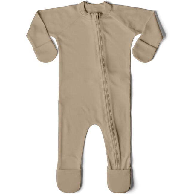 GROW WITH YOU FOOTIE | SANDSTONE — Bamboo Organic Cotton Blend