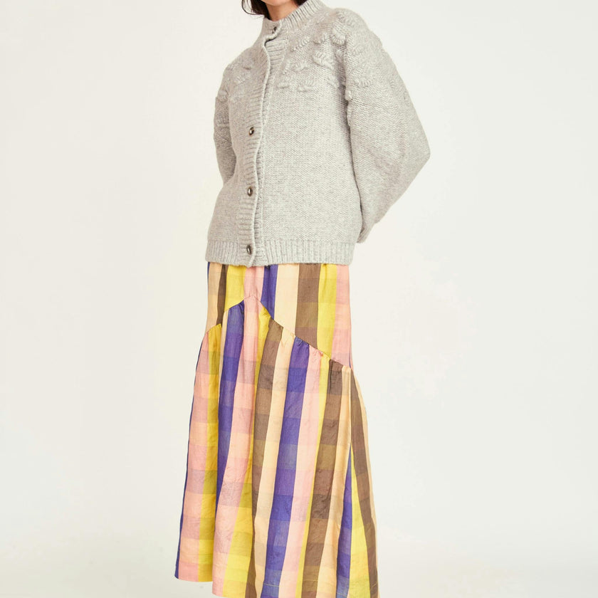 Cusco Shell Cardigan in Dove Grey