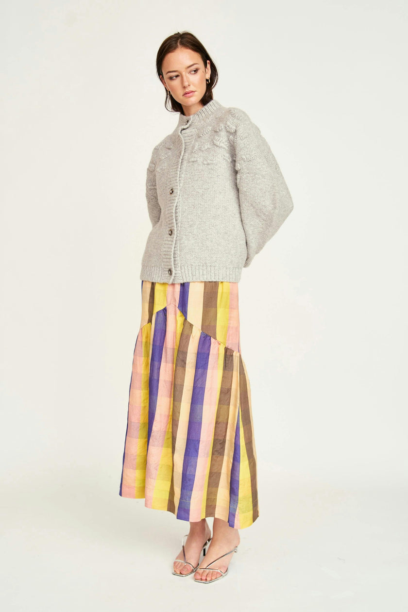 Cusco Shell Cardigan in Dove Grey