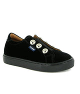 Velvet Slip On Sneaker, Black