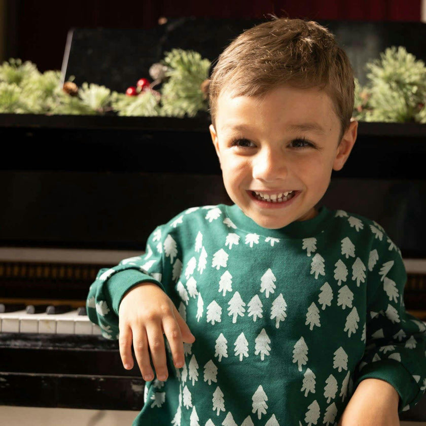 Recycled Cotton Snowy Pine Sweatshirt