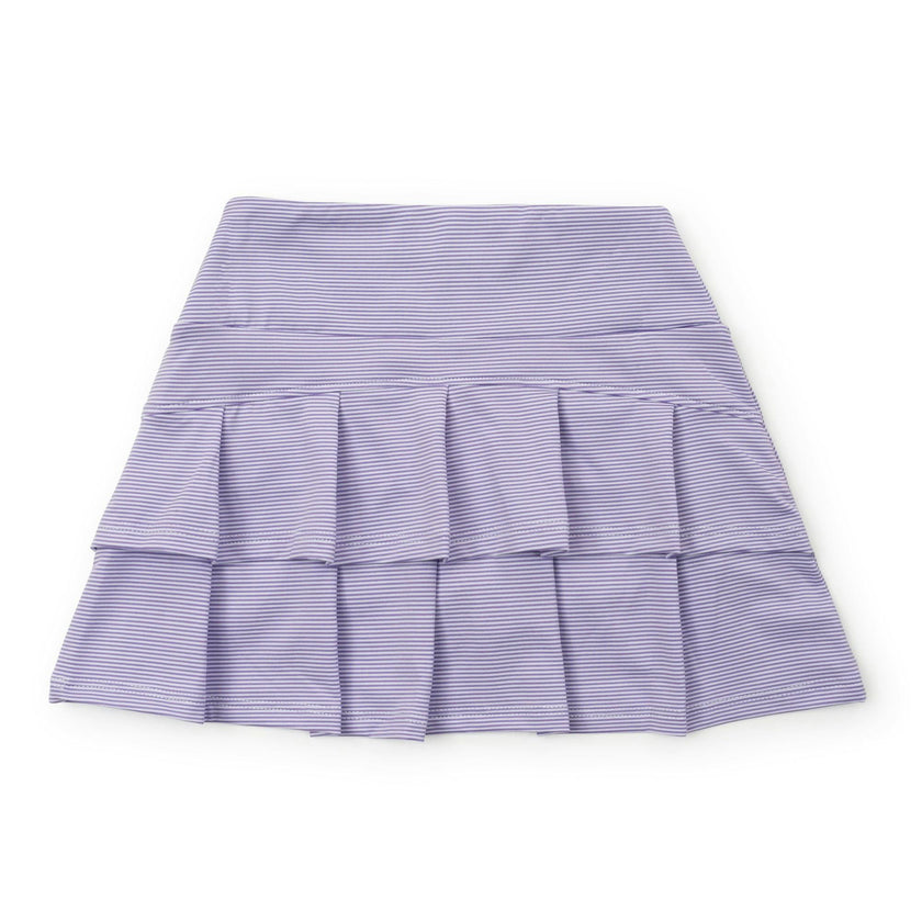 Margot Girls' Performance Skirt by LH Sport Purple Stripes