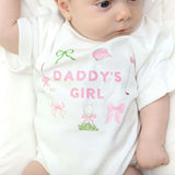 Daddy's Girl Golf Icon Short Sleeve Romper - White