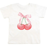 Cherry Cute Short Sleeve T-Shirt - White