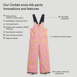 Corbet snow bib pants "Nest"