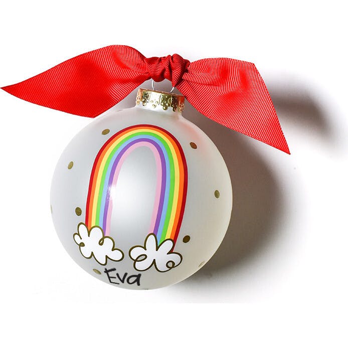 Rainbow of Hope Glass Ornament