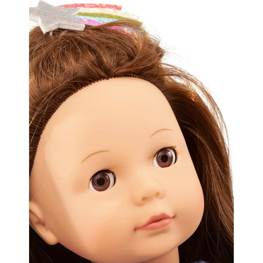 Precious Day Girl Elisabeth My Star 18" Posable Standing Doll with Brown Hair and Brown Sleepy Eyes