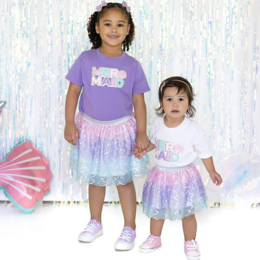 Mermaid Patch Short Sleeve Romper